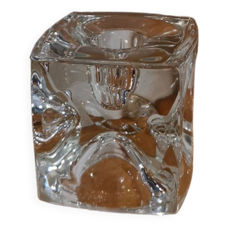 Bohemian crystal candle holder Rudolf Jurnikl for Rudolfova 60'S