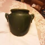 CACHE POT POTTERY DIEULEFIT DROME GREEN