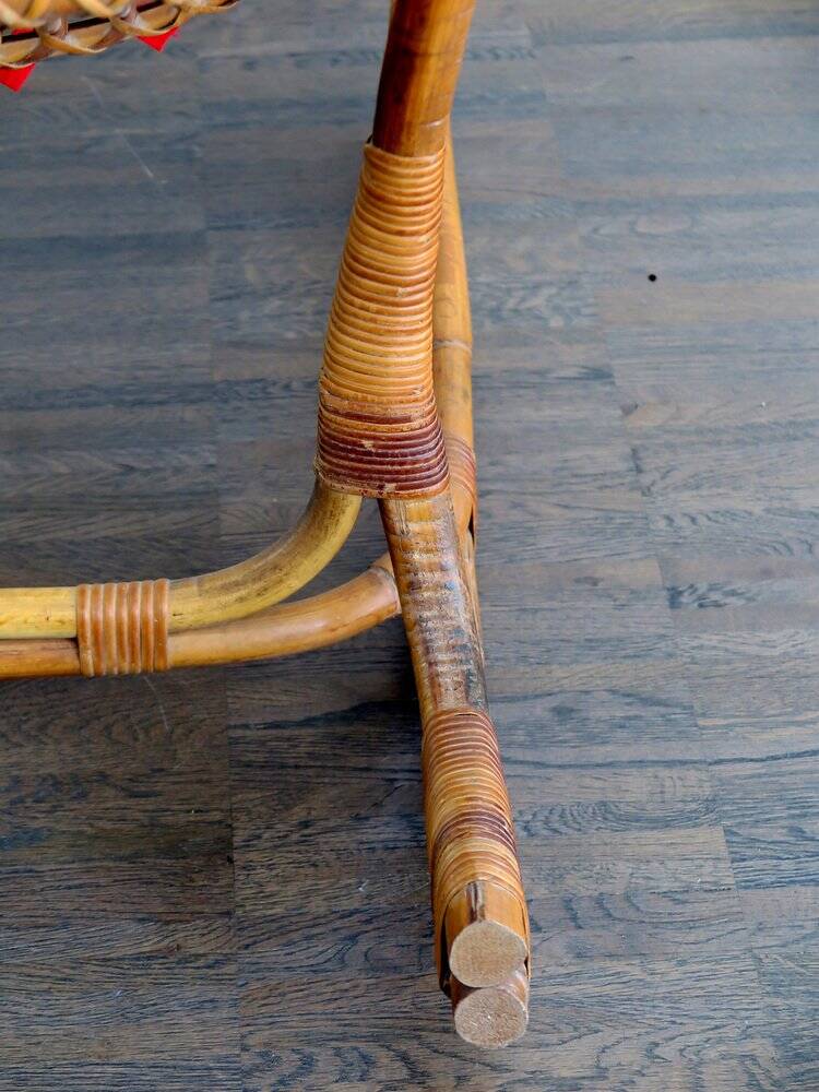 Bamboo Rocking Chair by Haruki Miyajima, 1960s