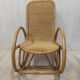 Rocking flesh adult wicker and bamboo