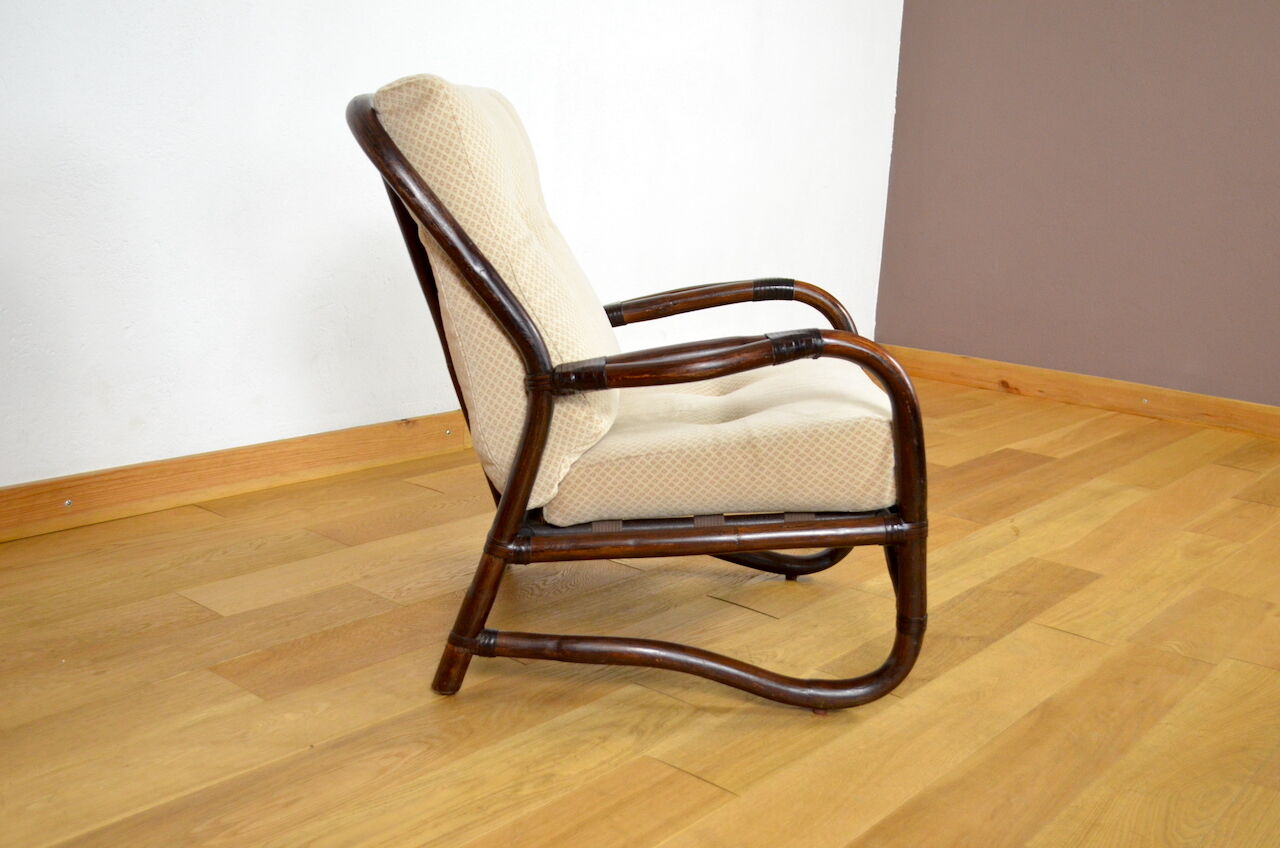 Vintage Bamboo Armchair 1960