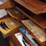 Vinyl storage bookcase