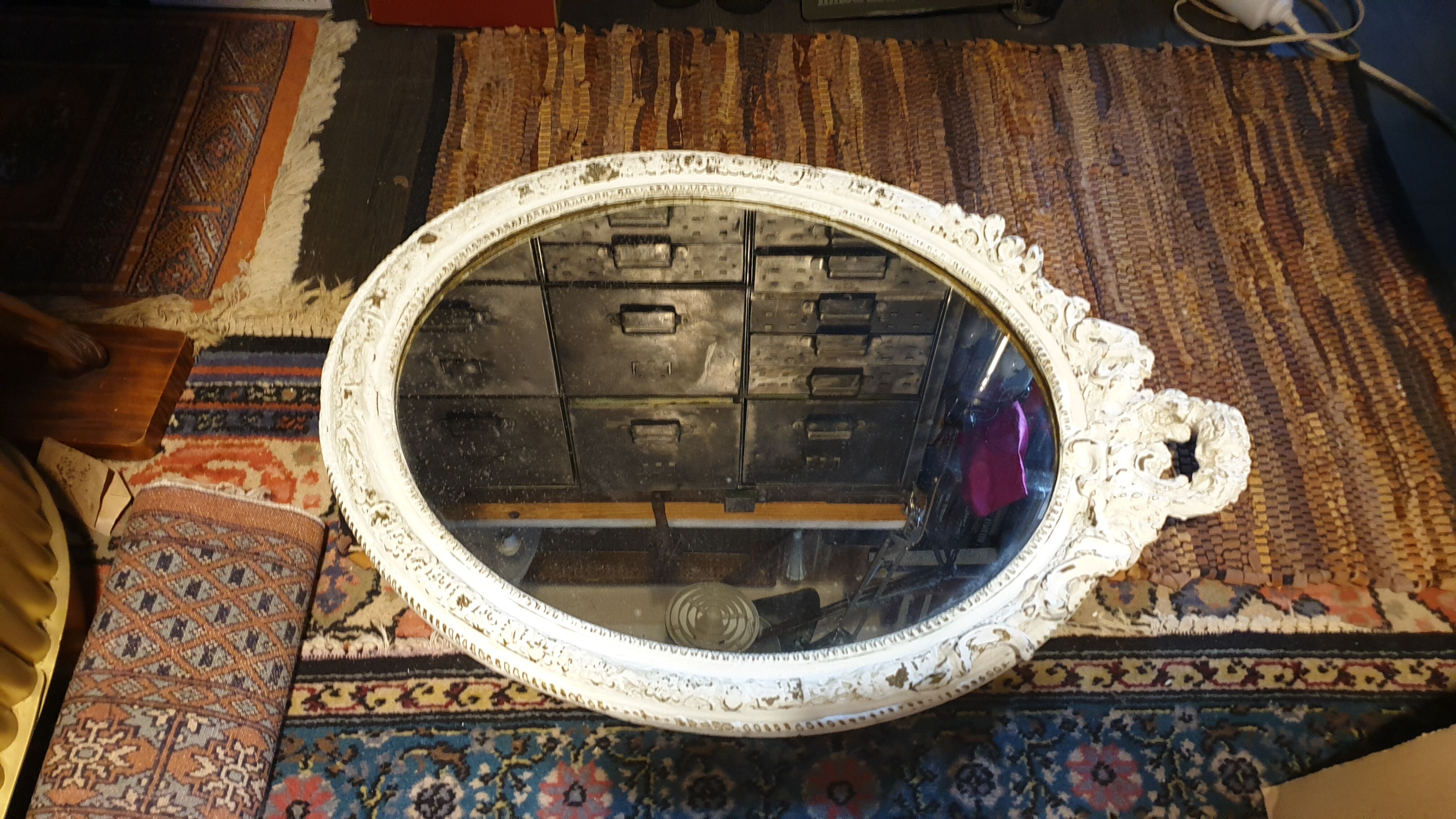 Miroir ovale Louis XVI 56x72cm