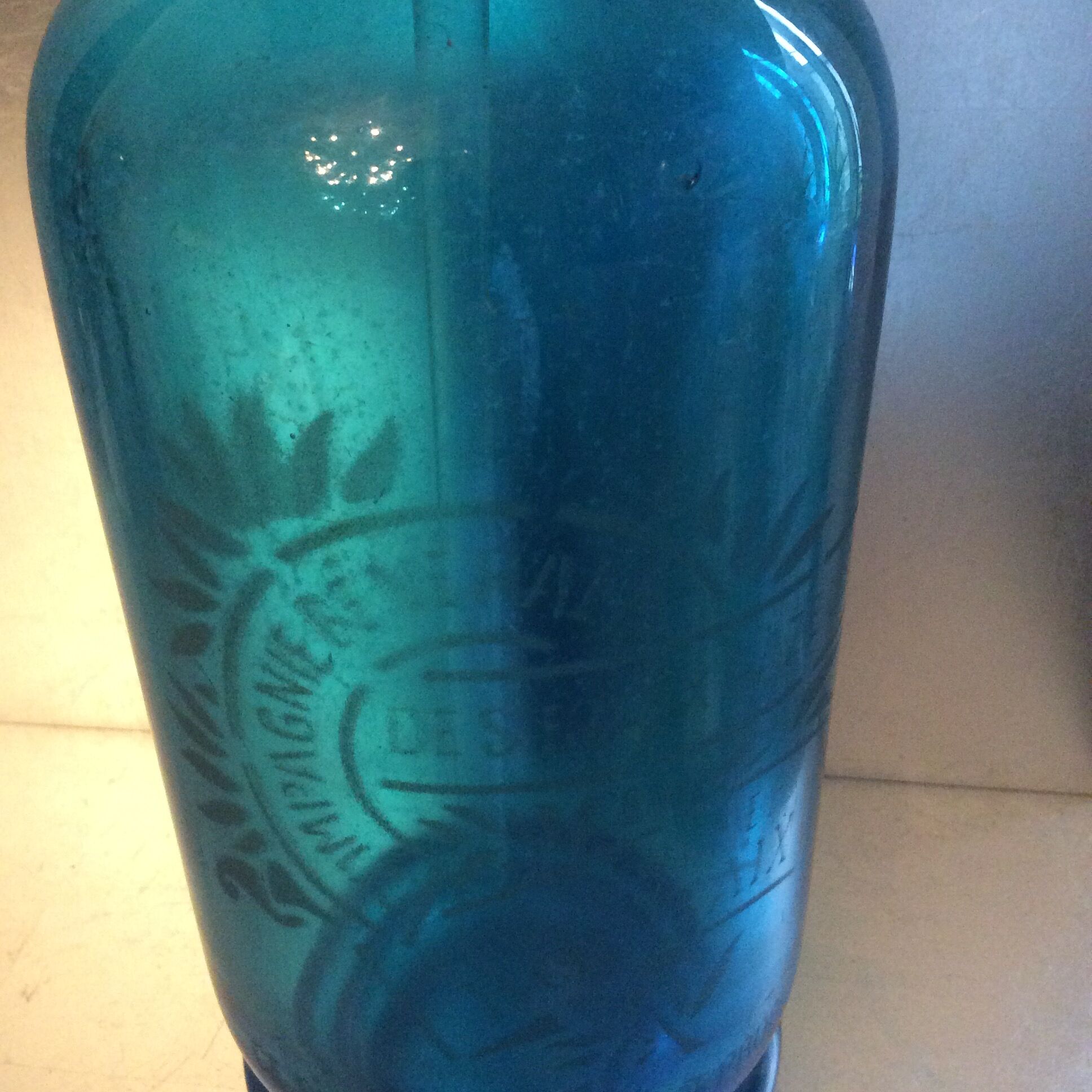 Siphon bleu, années 30