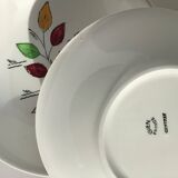 6 Gien soup plates, Gentilly model