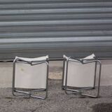 Pair of folding director's chairs by Lafuma