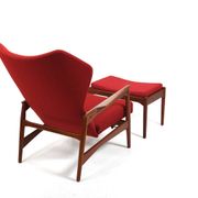 Fauteuil inclinable Cloud Master en teck Ib Kofod-Larsen 1950