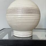 Art deco cracked ceramic lamp