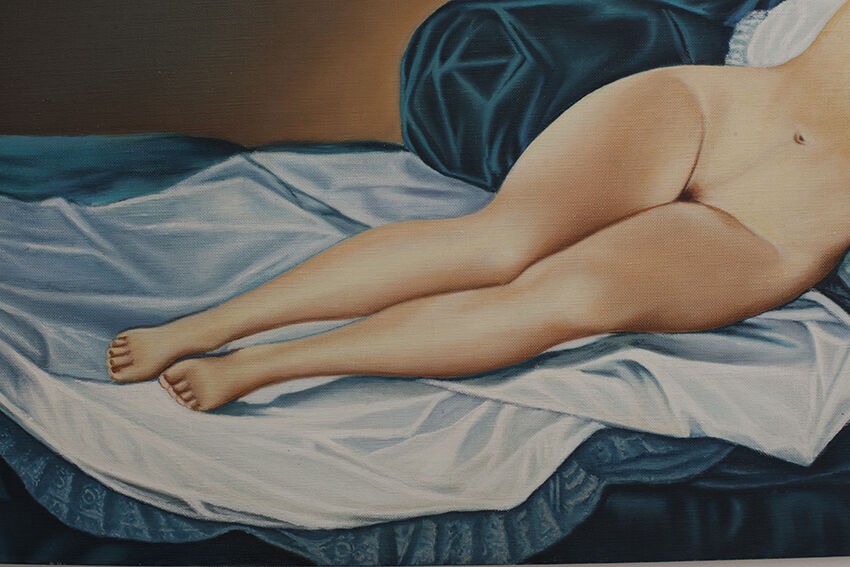 Oil on canvas Female nude