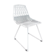 Very nice white chair metal design.