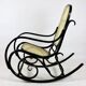 Vintage Black Rocking Chair attributed to Michael Thonet