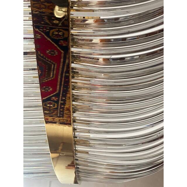 Contemporary luxury "triedro" sail chandelier