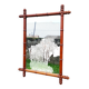 Large antique bamboo mirror 1940