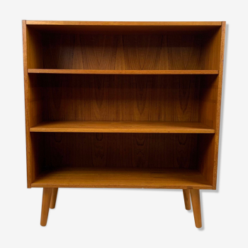 Scandinavian vintage teak open library, 60s