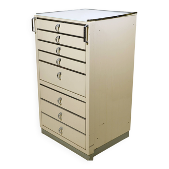 Dental cabinet in metal by Baisch, 1950s