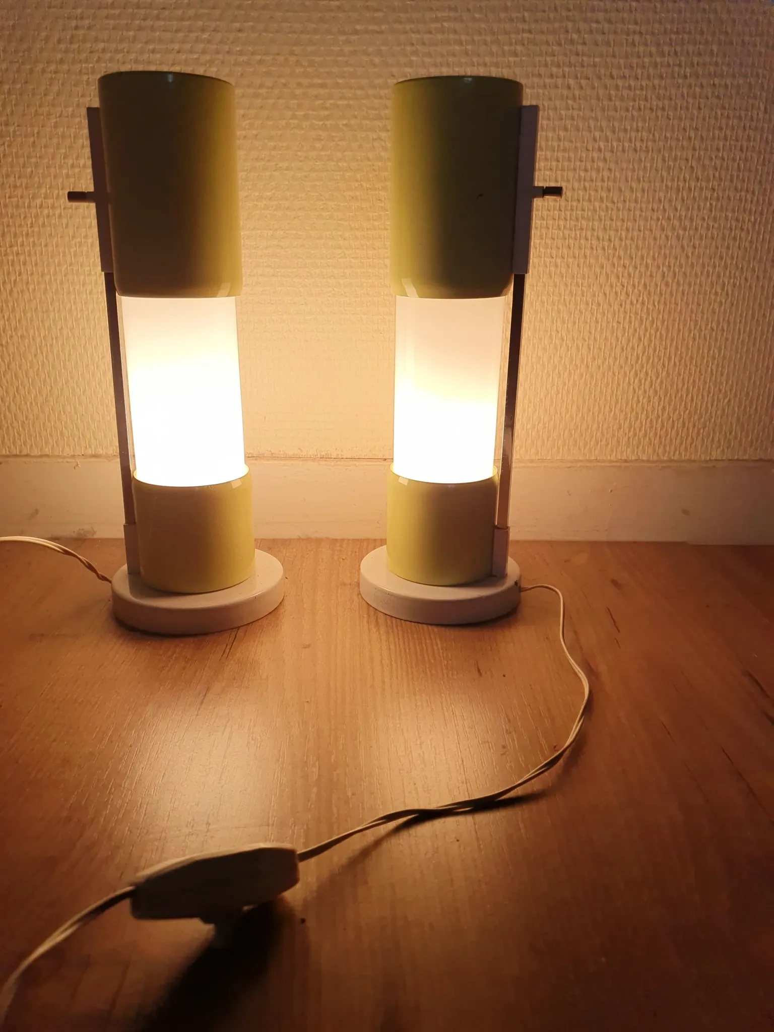 Paire de Lampe de bureau vintage