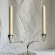 Bougeoir double en argent massif de style Art Déco danois