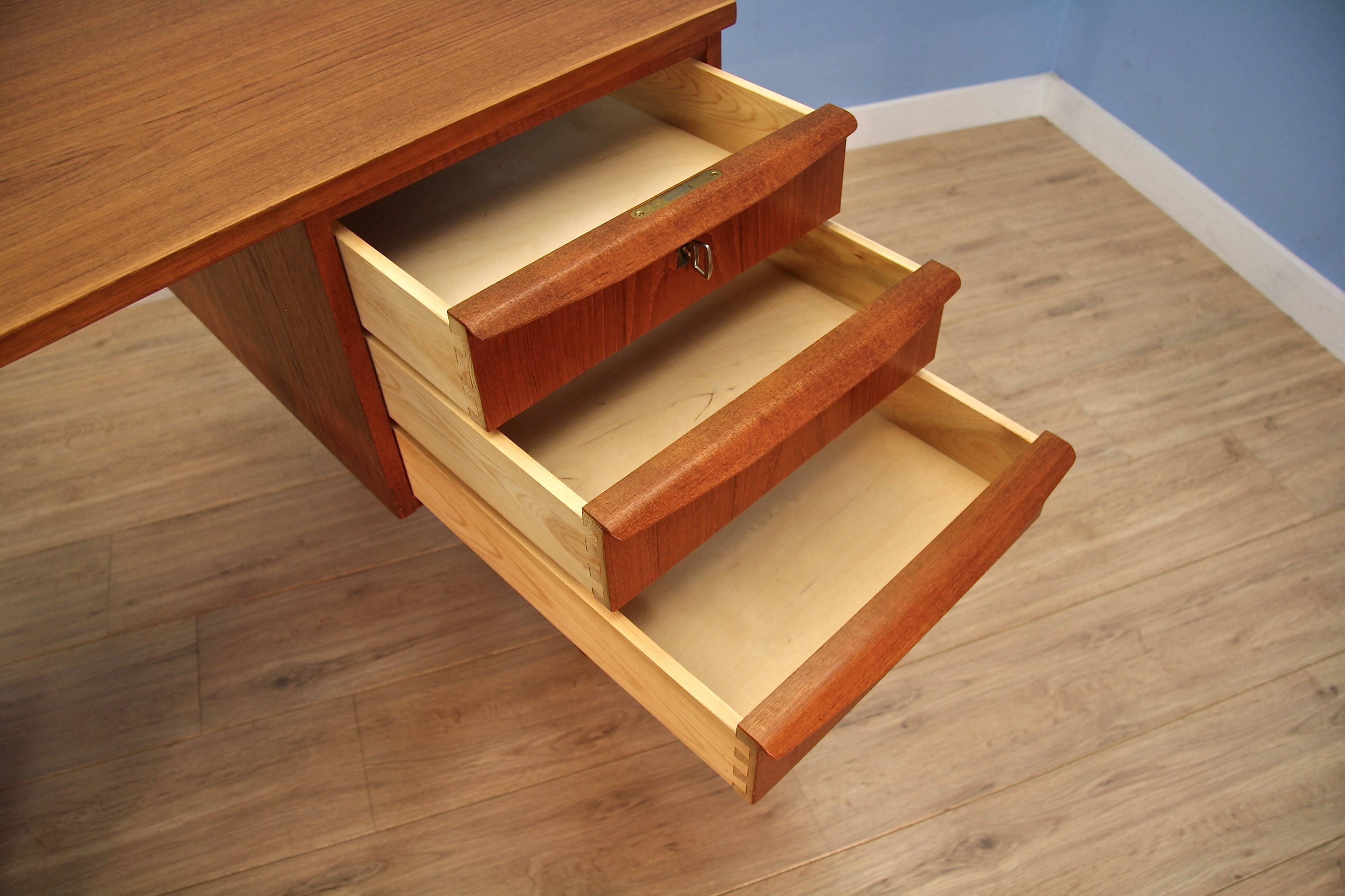 Danish writing desk in teak, 1960s