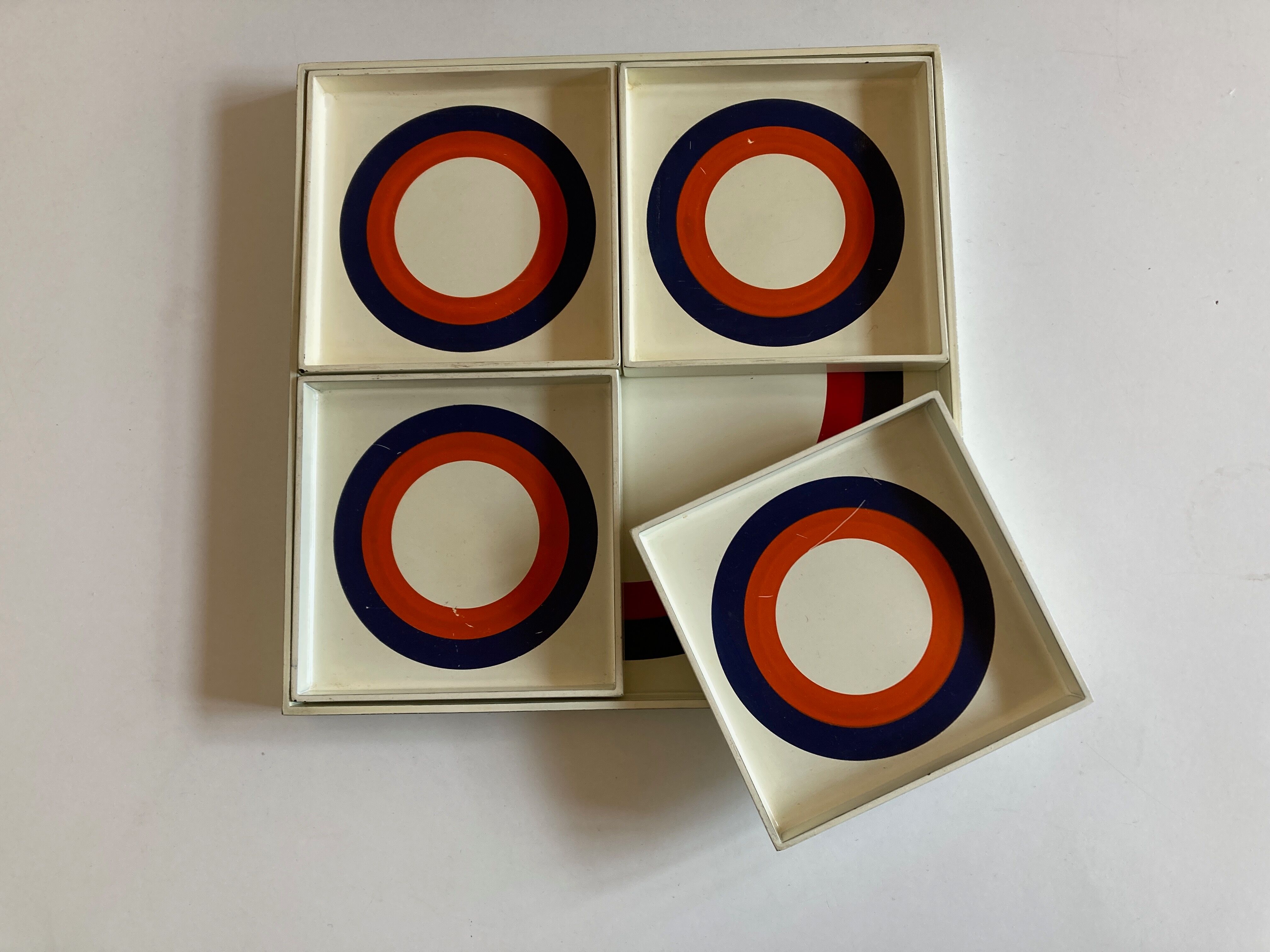 Set of 5 Prisunic target boards, 1960 design