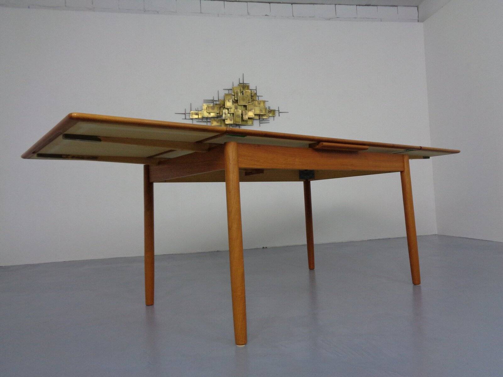 Large Danish Teak Extendable Dining Table, 1960s