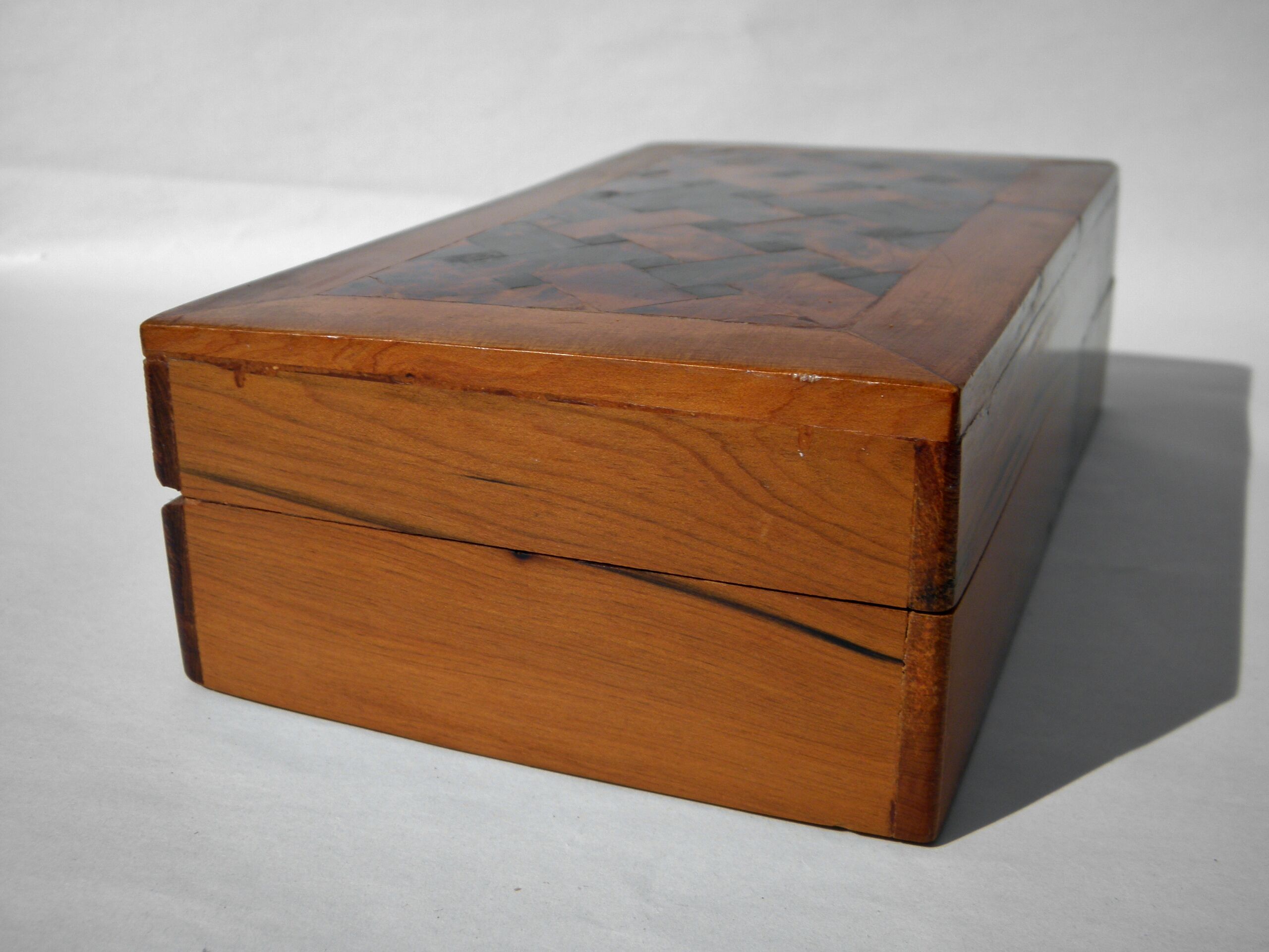 Cedar marquetry box