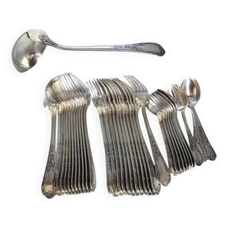 Silver-plated cutlery set - 37 pieces - Frionnet François