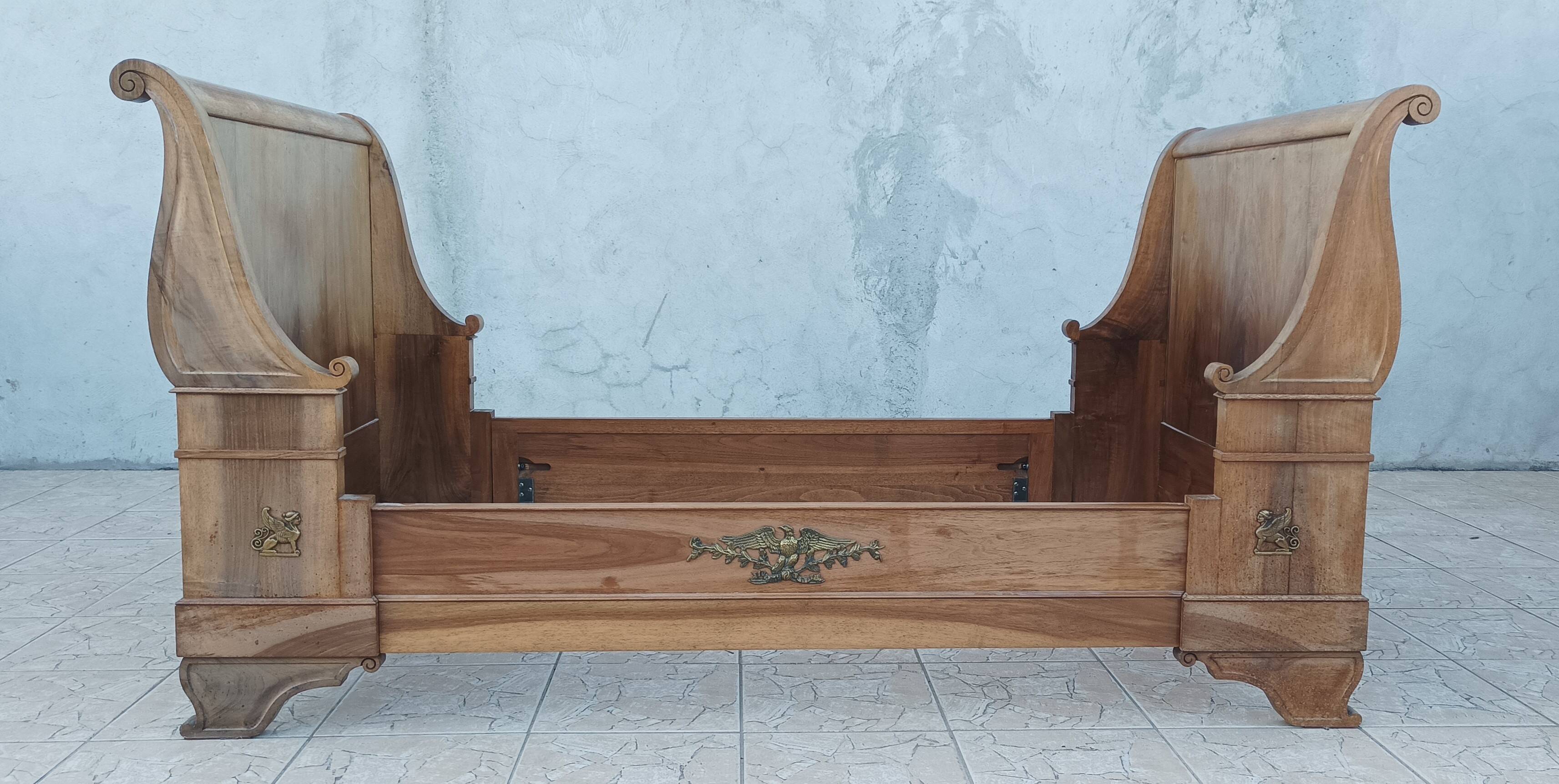 Empire style mahogany bed