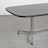 Black desk by Giancarlo Piretti for Castelli, Italy, circa 1970.