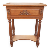 Solid oak art deco console