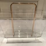 Vintage 1970 brass magazine holder