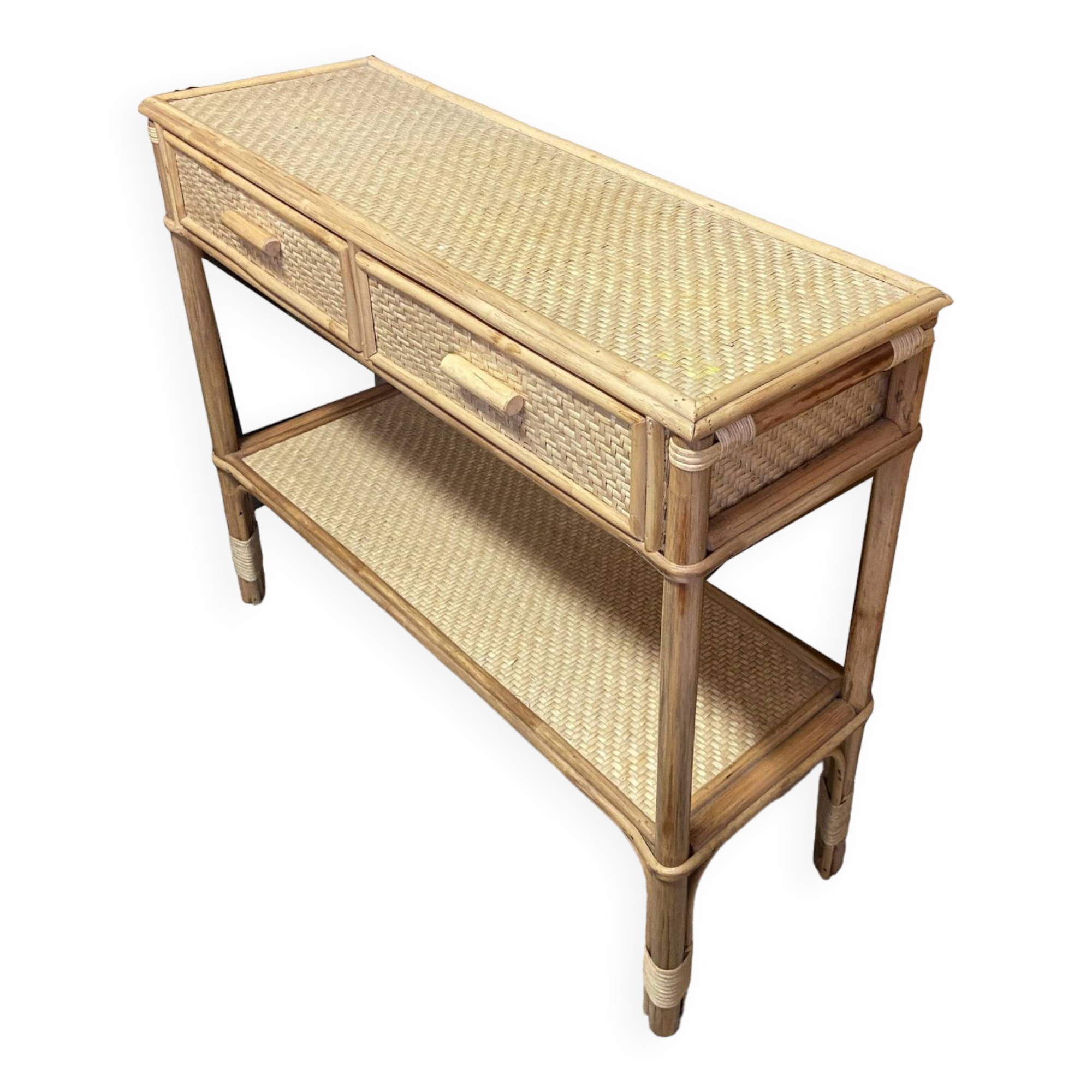 Commode rotin