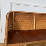 Banc en rotin enfant vintage