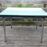 Formica and chrome-plated metal table
