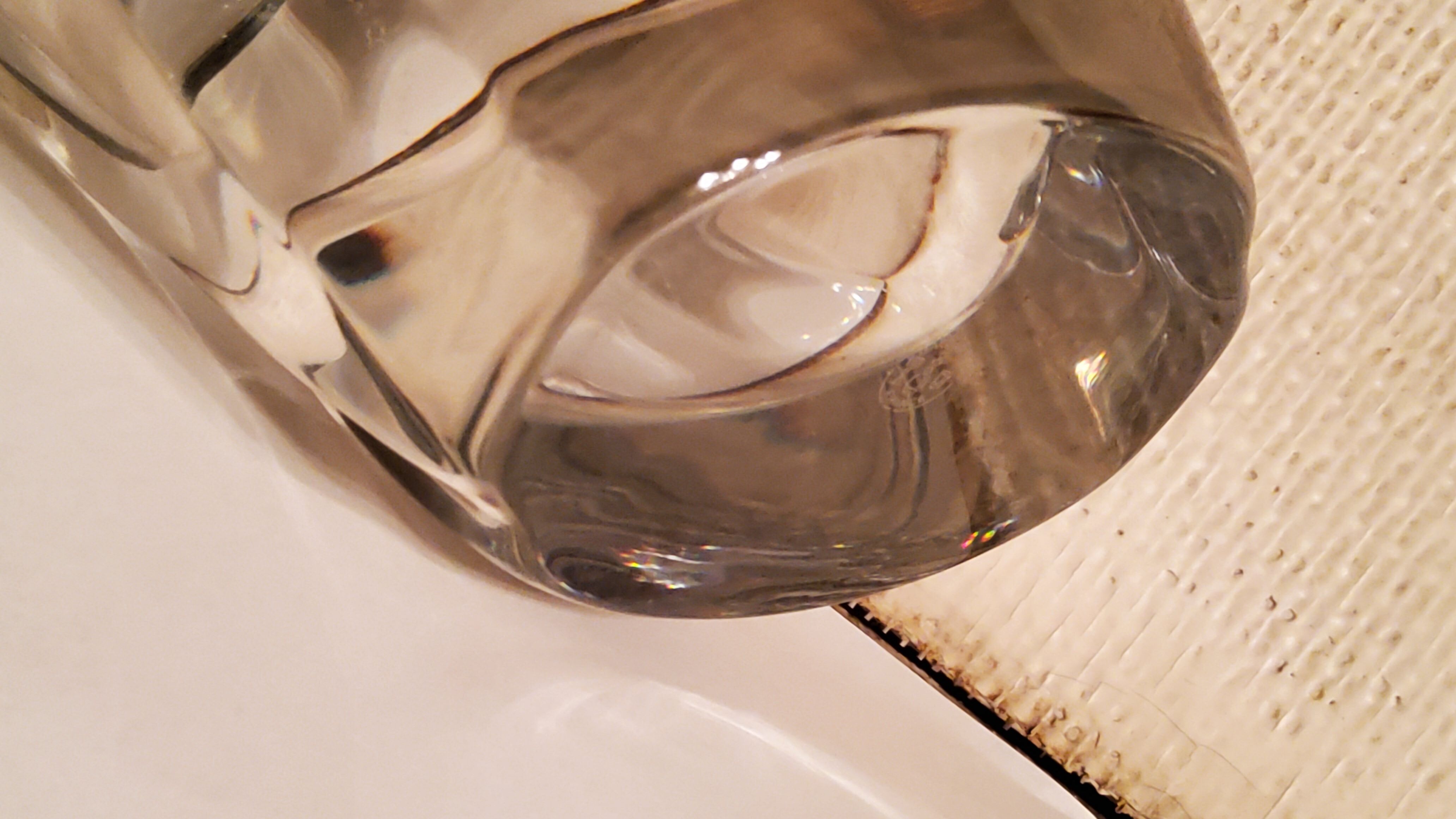 Baccarat vase signed Robert Rigot model Giverny 28cm