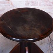 Mid-Century Czech Beech Piano Stool, 1940s