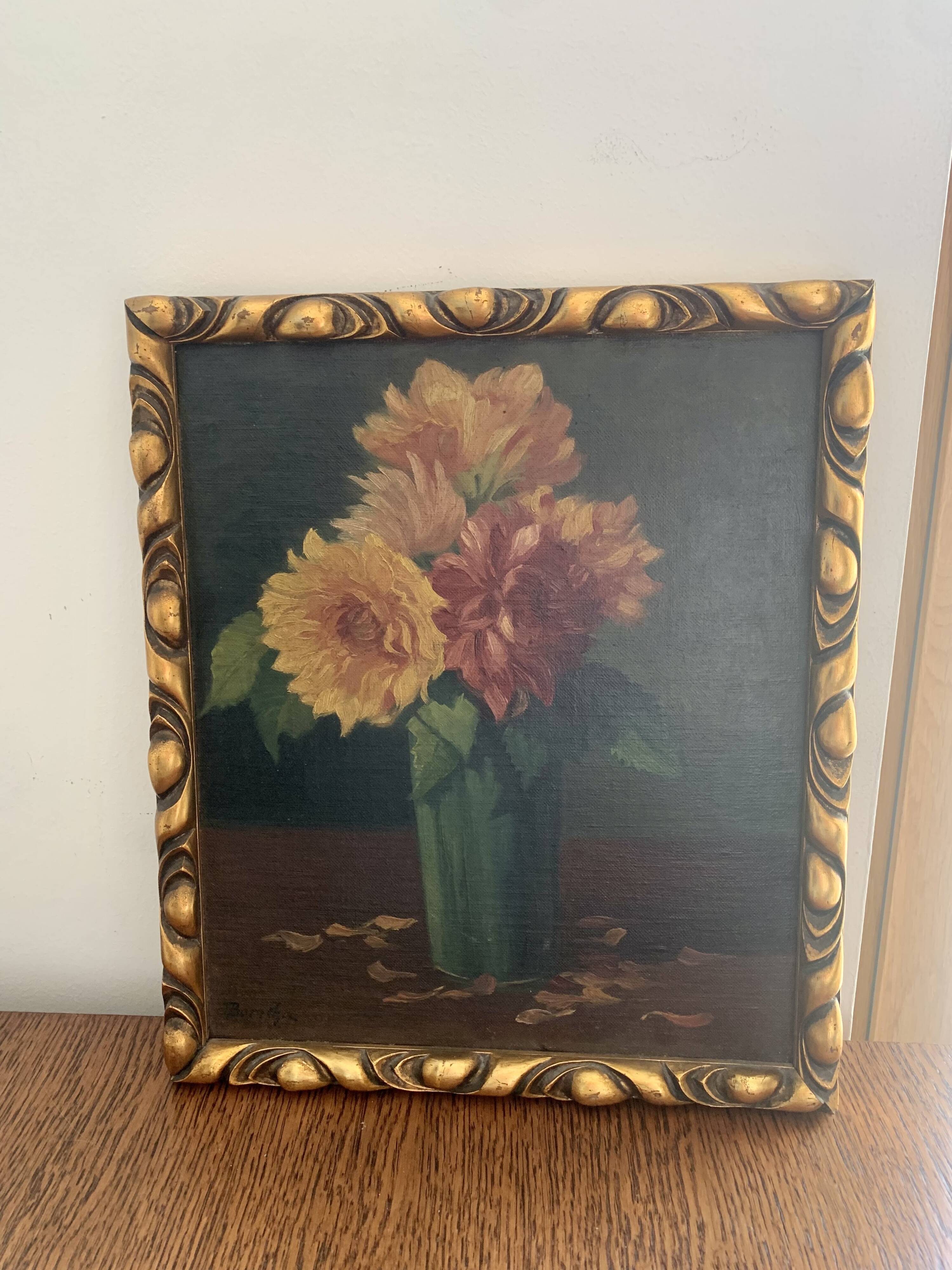 Flowers antique painting