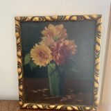 Peinture ancienne de fleurs