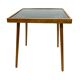 Alfred Busch coffee table, Germany 1960s, glass & beech wood