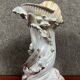 Vintage porcelain dolphin and shell vase circa 1960