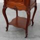Paire de tables de nuit en noyer de style Louis XV avec des plateaux en marbre de Carrare, France