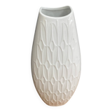 Large vintage white ceramic vase by Alka Kunst Bavaria