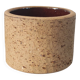 Cup, pot in raw pyrite stoneware and glaze