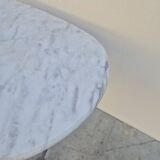 Antique cast iron and marble bistro restaurant table