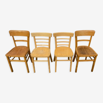 4 yellow bistro chairs