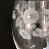 Set de 6 verres à vin en cristal taillé