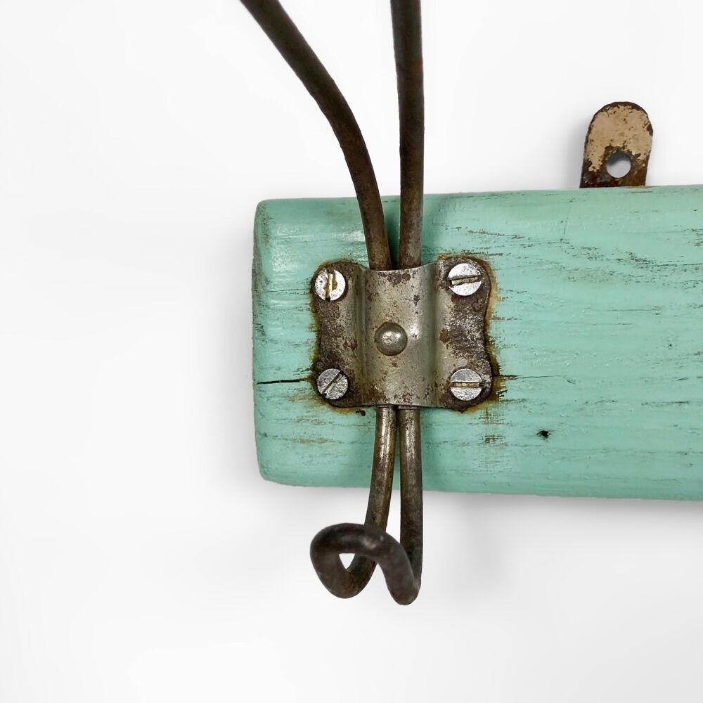 Vintage school coat rack