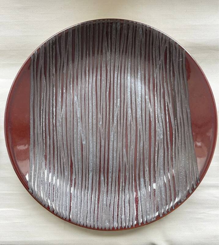 3 Dinner Plates 26 cm Yellow from Chrome - Limoges Porcelain