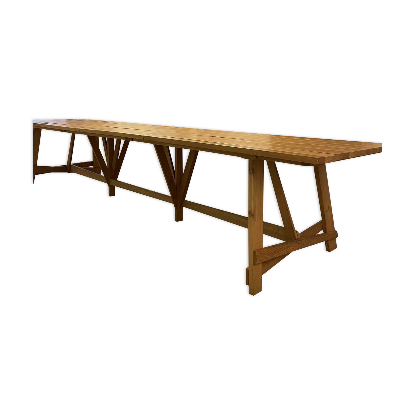 Wooden table in solid