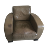 Leather club chair