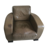 Leather club chair